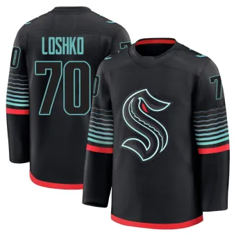 Men's Andrei Loshko Seattle Kraken Alternate Jersey - Black Premium