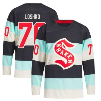 Men's Andrei Loshko Seattle Kraken Deep Sea 2024 Winter Classic Primegreen Jersey - Blue Authentic