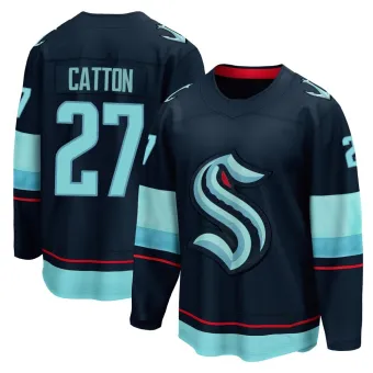 Men's Berkly Catton Seattle Kraken Home Jersey - Navy Breakaway