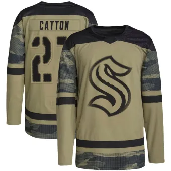 Men's Berkly Catton Seattle Kraken Military Appreciation Practice Jersey - Camo Authentic