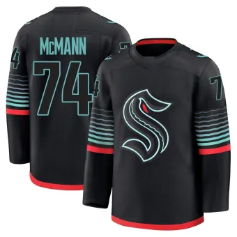 Men's Bobby McMann Seattle Kraken Alternate Jersey - Black Premium
