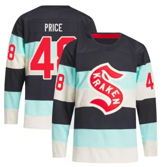Men's Caden Price Seattle Kraken Deep Sea 2024 Winter Classic Primegreen Jersey - Blue Authentic