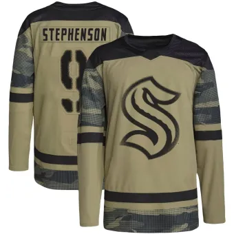 Men's Chandler Stephenson Seattle Kraken Military Appreciation Practice Jersey - Camo Authentic