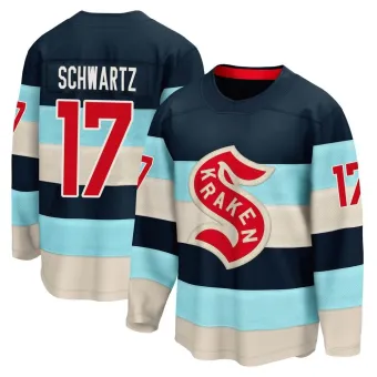 Men's Jaden Schwartz Seattle Kraken Deep Sea 2024 Winter Classic Jersey - Blue Breakaway