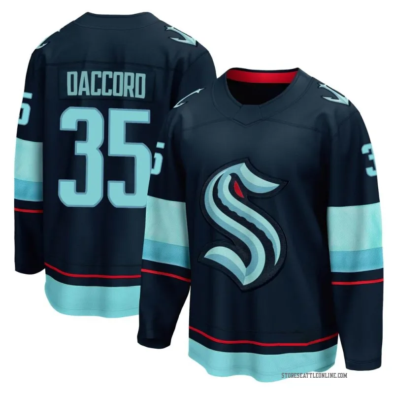 Men's Joey Daccord Seattle Kraken Home Jersey - Navy Breakaway