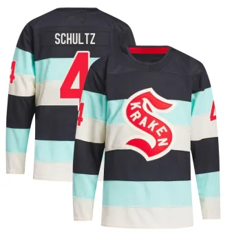 Men's Justin Schultz Seattle Kraken Deep Sea 2024 Winter Classic Primegreen Jersey - Blue Authentic
