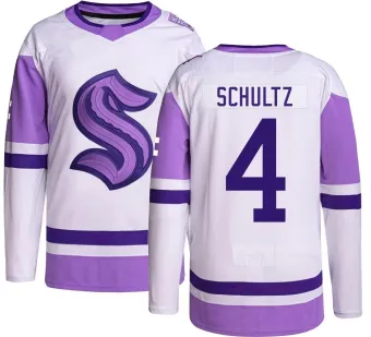 Men's Justin Schultz Seattle Kraken Hockey Fights Cancer Jersey - Authentic