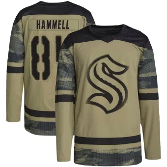 Men's Kaden Hammell Seattle Kraken Military Appreciation Practice Jersey - Camo Authentic