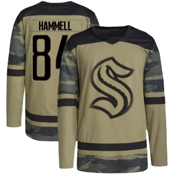 Men's Kaden Hammell Seattle Kraken Military Appreciation Team Practice Jersey - Camo Authentic
