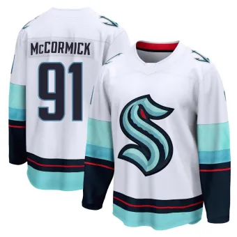 Men's Max McCormick Seattle Kraken Away Jersey - White Breakaway