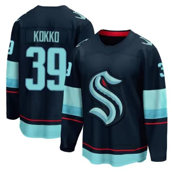 Men's Nikke Kokko Seattle Kraken Home Jersey - Navy Breakaway