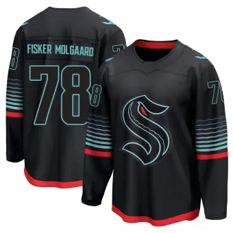 Men's Oscar Fisker Molgaard Seattle Kraken Alternate Jersey - Black Breakaway