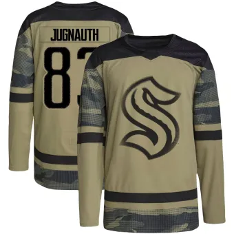 Men's Tyson Jugnauth Seattle Kraken Military Appreciation Team Practice Jersey - Camo Authentic