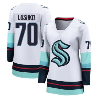 Women's Andrei Loshko Seattle Kraken Away Jersey - White Breakaway