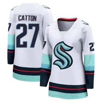 Women's Berkly Catton Seattle Kraken Away Jersey - White Breakaway