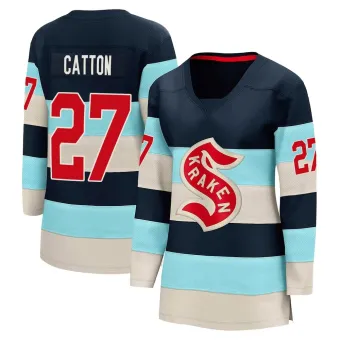 Women's Berkly Catton Seattle Kraken Deep Sea 2024 Winter Classic Jersey - Blue Breakaway