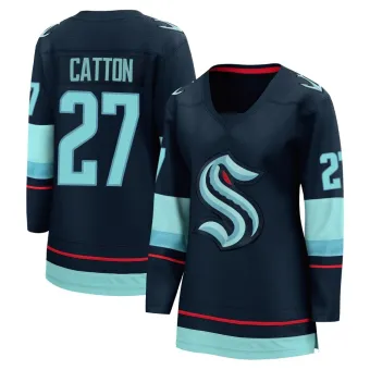 Women's Berkly Catton Seattle Kraken Home Jersey - Navy Breakaway