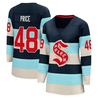 Women's Caden Price Seattle Kraken Deep Sea 2024 Winter Classic Jersey - Blue Breakaway