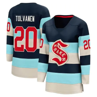 Women's Eeli Tolvanen Seattle Kraken Deep Sea 2024 Winter Classic Jersey - Blue Breakaway