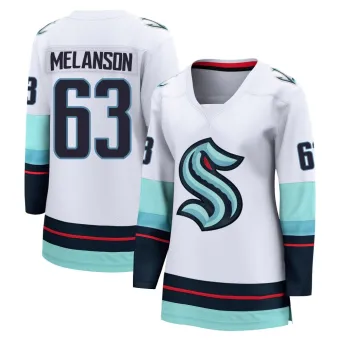 Women's Jacob Melanson Seattle Kraken Away Jersey - White Breakaway