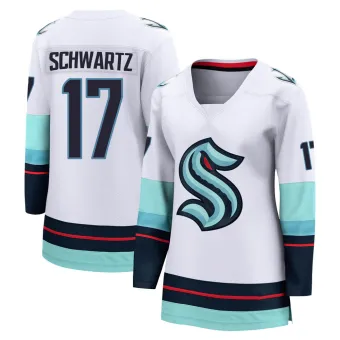Women's Jaden Schwartz Seattle Kraken Away Jersey - White Breakaway