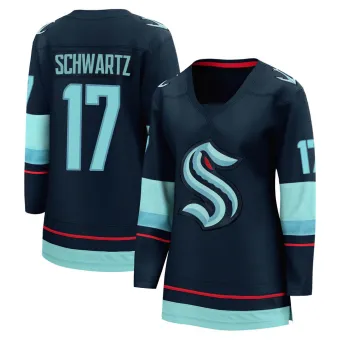 Women's Jaden Schwartz Seattle Kraken Home Jersey - Navy Breakaway