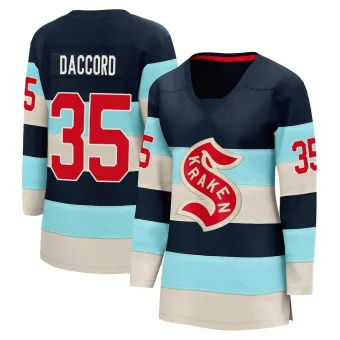Women's Joey Daccord Seattle Kraken Deep Sea 2024 Winter Classic Jersey - Blue Breakaway
