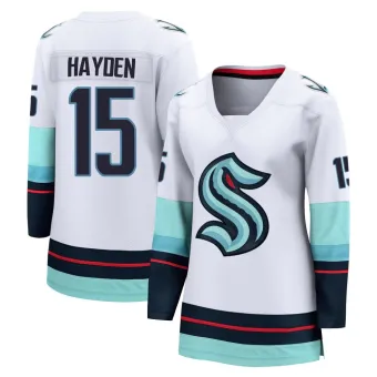 Women's John Hayden Seattle Kraken Away Jersey - White Breakaway