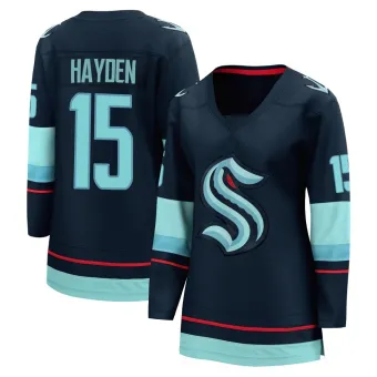 Women's John Hayden Seattle Kraken Home Jersey - Navy Breakaway