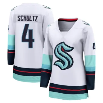 Women's Justin Schultz Seattle Kraken Away Jersey - White Breakaway