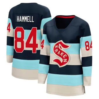 Women's Kaden Hammell Seattle Kraken Deep Sea 2024 Winter Classic Jersey - Blue Breakaway