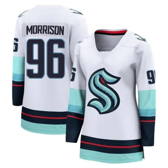 Women's Logan Morrison Seattle Kraken Away Jersey - White Breakaway