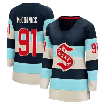 Women's Max McCormick Seattle Kraken Deep Sea 2024 Winter Classic Jersey - Blue Breakaway