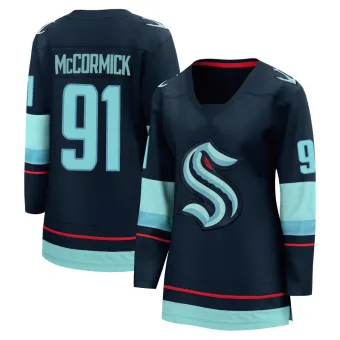 Women's Max McCormick Seattle Kraken Home Jersey - Navy Breakaway