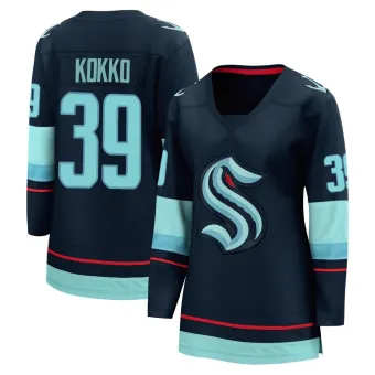 Women's Nikke Kokko Seattle Kraken Home Jersey - Navy Breakaway