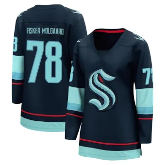 Women's Oscar Fisker Molgaard Seattle Kraken Home Jersey - Navy Breakaway