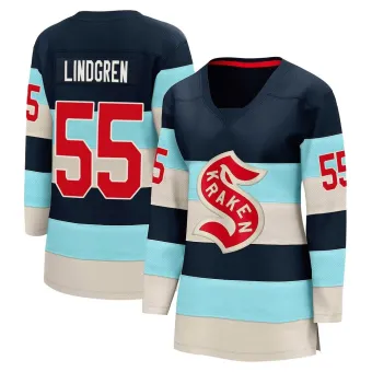 Women's Ryan Lindgren Seattle Kraken Deep Sea 2024 Winter Classic Jersey - Blue Breakaway
