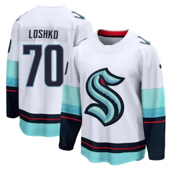Youth Andrei Loshko Seattle Kraken Away Jersey - White Breakaway