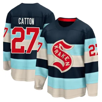 Youth Berkly Catton Seattle Kraken Deep Sea 2024 Winter Classic Jersey - Blue Breakaway
