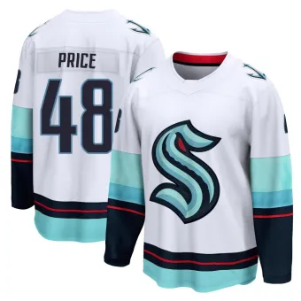 Youth Caden Price Seattle Kraken Away Jersey - White Breakaway