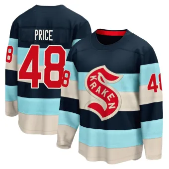 Youth Caden Price Seattle Kraken Deep Sea 2024 Winter Classic Jersey - Blue Breakaway
