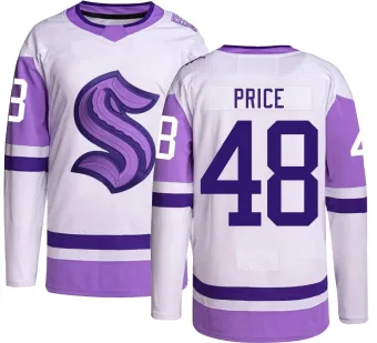 Youth Caden Price Seattle Kraken Hockey Fights Cancer Jersey - Authentic