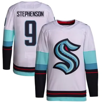 Youth Chandler Stephenson Seattle Kraken Away Primegreen Jersey - White Authentic