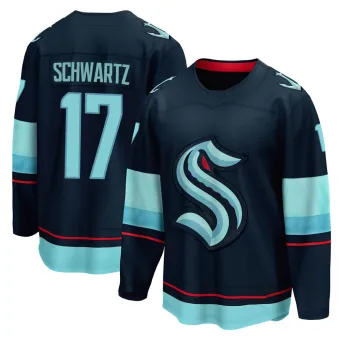 Youth Jaden Schwartz Seattle Kraken Home Jersey - Navy Breakaway