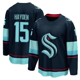 Youth John Hayden Seattle Kraken Home Jersey - Navy Breakaway