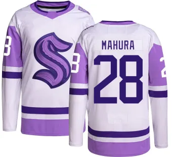 Youth Joshua Mahura Seattle Kraken Hockey Fights Cancer Jersey - Authentic