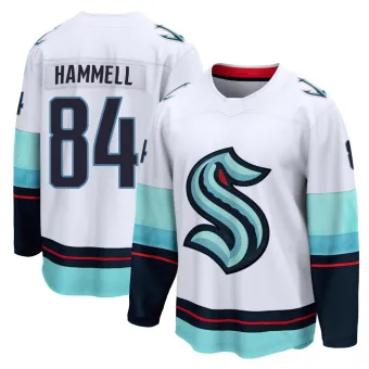 Youth Kaden Hammell Seattle Kraken Away Jersey - White Breakaway