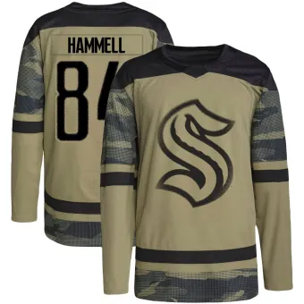 Youth Kaden Hammell Seattle Kraken Military Appreciation Team Practice Jersey - Camo Authentic