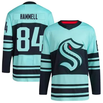 Youth Kaden Hammell Seattle Kraken Reverse Retro 2.0 Jersey - Teal Authentic