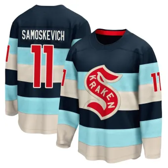 Youth Mackie Samoskevich Seattle Kraken Deep Sea 2024 Winter Classic Jersey - Blue Breakaway